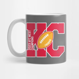 Big Bold Kansas City Chiefs 2023 AFC West Champs Mug